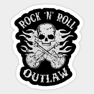 Rock 'n' Roll Outlaw Sticker